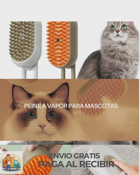 Peine de vapor 3 en 1 para mascotas